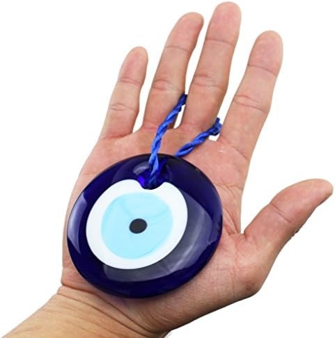 Pagamos seu imposto sobre vendas tamanho grande e azul turco Evil Eye ~ Blue Glass Evil Eye Olhar Amuleto Pingente
