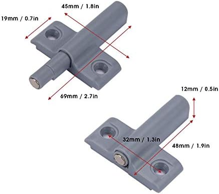 Wyang Magnetic Gabinet Door Catches, Buffer Free Handle Gaveta Rumper, Push to Open System Damper Buffer para o armário do armário do armário-10pcs