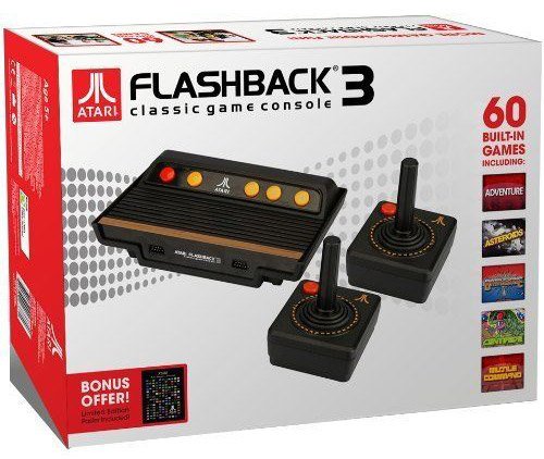 Atari Flashback 3 com 60 jogos construídos em Atari