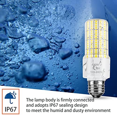 ZP A19 Lâmpada LED 300W Bulbos equivalentes de 40w 5000 lúmen 5000k Luz do dia frio E26/E27 Base Iluminação à prova d'água