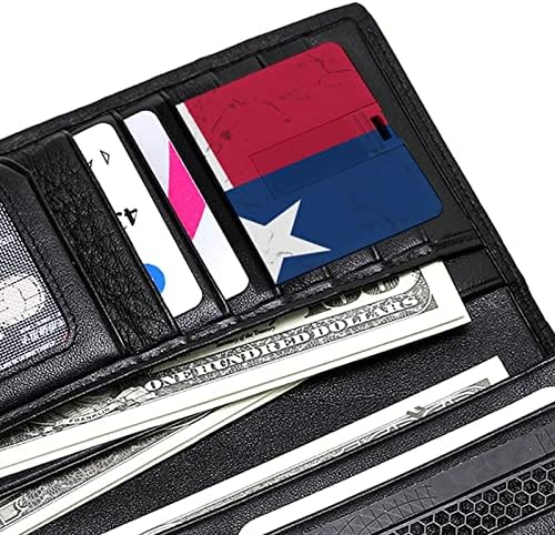 Bandeira do Estado do Texas Crédito de crédito angustiado Bank Card USB Drrives Flash Memory Stick Stick Tecla de armazenamento