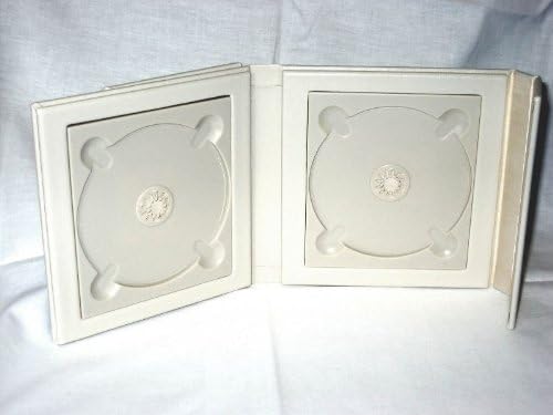 Câmara de CD/DVD de casamento de marfim contém 2 disco, 1 foto