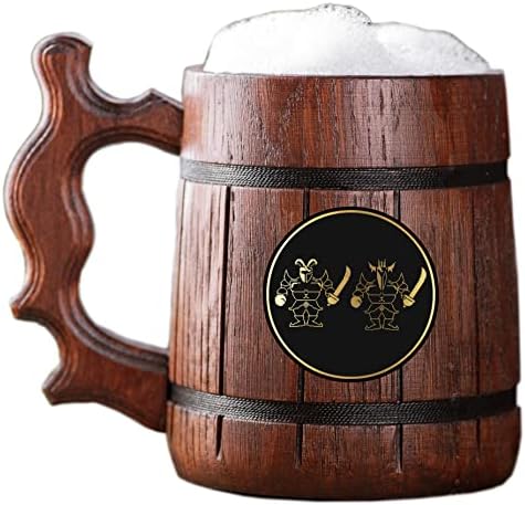 Undertale Royal Guards caneca tanque de madeira. Presente para jogadores. Beer Stein. Caneca de cerveja de madeira personalizada.