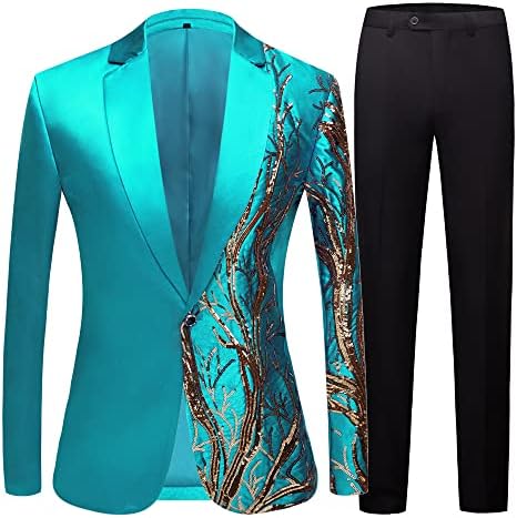 Terno masculino de 2 peças fit fit len ​​lantejact de calça elegante elegante para festa para festa de casamento baile