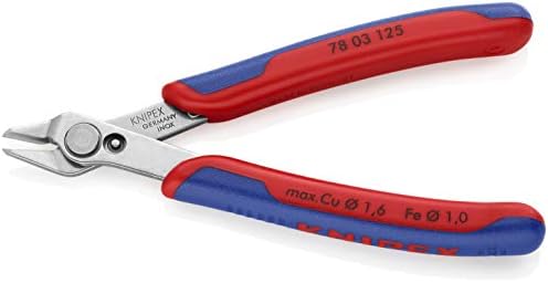 Ferramentas de Knipex-Super NOTS ELETRONICS, AÇO INOX, MULTI-COMPONS, 5 polegadas e ferramentas 13 72 8 DREVIDADE DE FIO