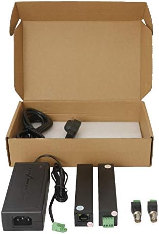 Mini tamanho 800m 2600 pés Poe Lan Extender sobre o kit UTP Twisted BNC ou fio de cobre - câmera Poe ou outra ponte de reforço