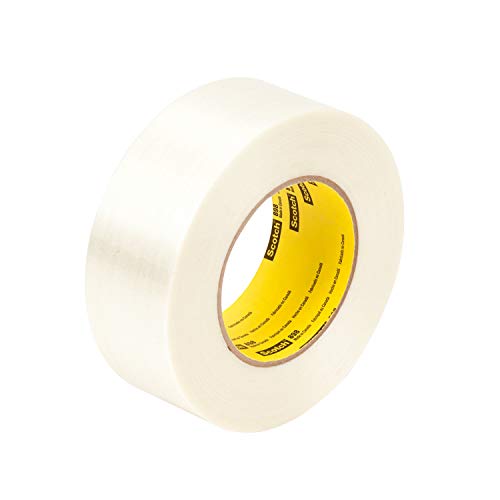 Fita de filamento escocês 898, limpo, 72 mm x 55 m, 6,6 mil, 12 rolos por caixa