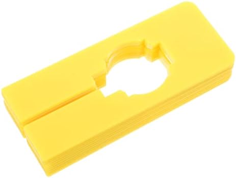 Zerodeko 10pcs Roupos Divisou Cloths Plastic Square Yellow