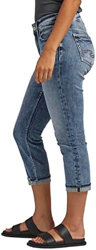 Silver Jeans Co. Elyse Mid Rise Capri