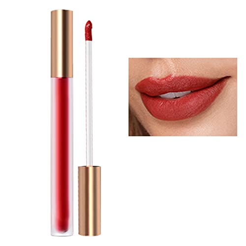 Jiusike maquiagem labial non stick copo não desbotado Mattes Glazes Mattes Lip Lip Gloss 2ml Lip Butter Gloss