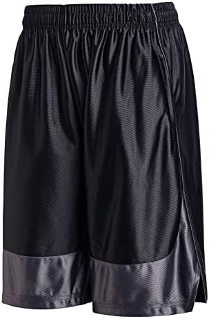 Facitisu 4 Pacote shorts de basquete masculino Athletic Gym Sports Sports com bolsos