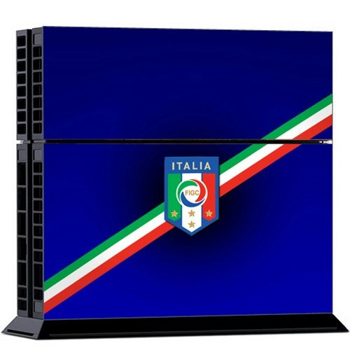 Conjunto de pele de vinil de console/controlador Modfreakz® - Italia FIGC Blue para PS4 Original
