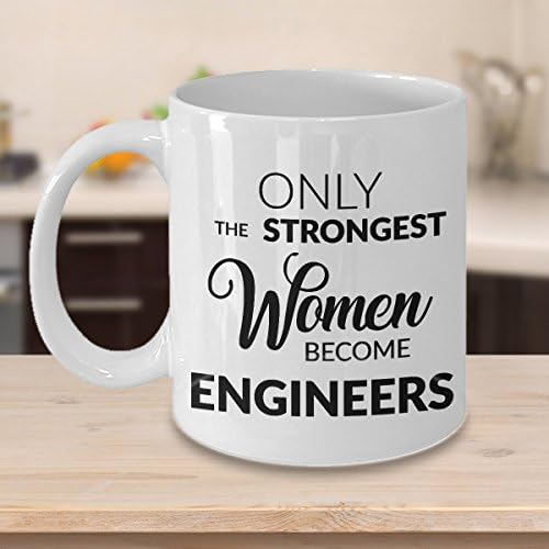 Presente de engenheira de Hollywood & Twine - Somente as mulheres mais fortes se tornam engenheiros caneca de café