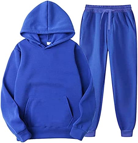 Faça zíper de capuz para homens, trajes masculinos conjuntos de joggings e calças de 2 peças de 2 peças ativas com bolso