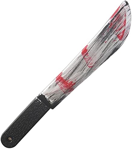 Simulação de Halloween Bloody Sharp Knife Chopper Prop Toy uma brincadeira terrível adequada para qualquer evento de plástico