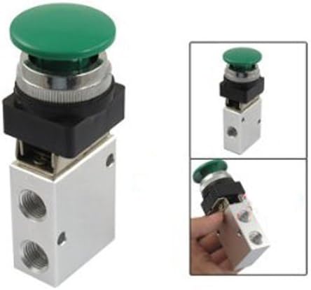 Urbest® 13mm Thread 2 Position 3 Way Manual Control Mushroom Push Button Air Pneumatic Mechanical Valve