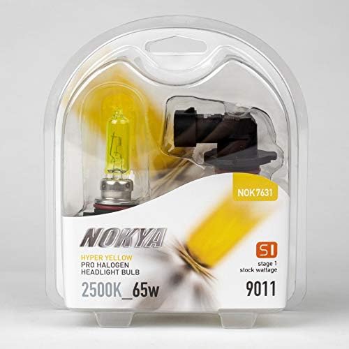 Bulbos de farol de halogênio hiper-amarelo Nokya 9011-2500K 65W 12V Nok7631