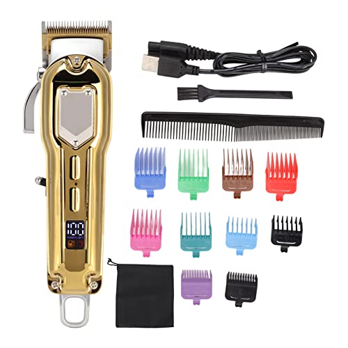 Kit de alfinete masculino conjunto de cabelos de carregamento USB Vem com guia de cabelo de cabelos de pente de cabelo CLIPPER DE CABELO DE CABELO