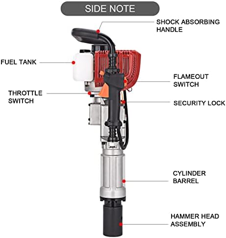 1900W GAS POD POST DOIS POST POST, 2 ALTURAS 52CC GASOLINA GASOLINE GETURA POST DOISTRO DA PILA DE