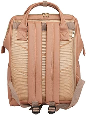 Kah & Kee Faux-Heather Backpack Back Sacag com compartimento de laptop Escola de viagem para mulheres