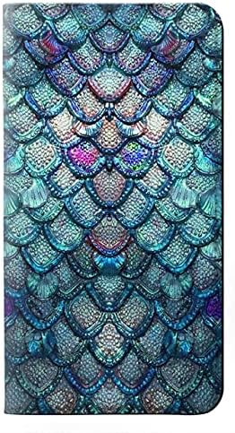 RW3809 Mermaid Fish Scale PU CATURA DE CATURA DE CATURA PARA iPhone 13