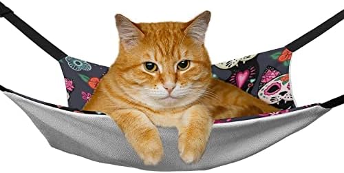 Cama de gato flores coloridas gaiola de pet hammock leito suspenso para gatinho furão de coelho de cachorro