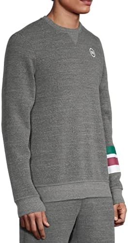 Sol Angeles Mens Holiday Stripe Crewneck Pullover Sweatshirt Calor médio