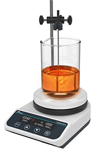 ARVIRADOR MAGNÉTICO DIGITAL Placa quente Cerâmica Laboratório Cerâmico Mixer de agitador magnético 3000ml | 50-1500rpm sensor