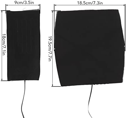 Correia de aquecimento elétrico, motores duplos Ultra Fin Soft Térmico Capolada Ajustável 3 Nível para massagem de vibração para corrida