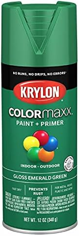 KRYLON K05517007 COLORMAXX Pintura e primer para uso interno/externo, verde esmeralda brilhante