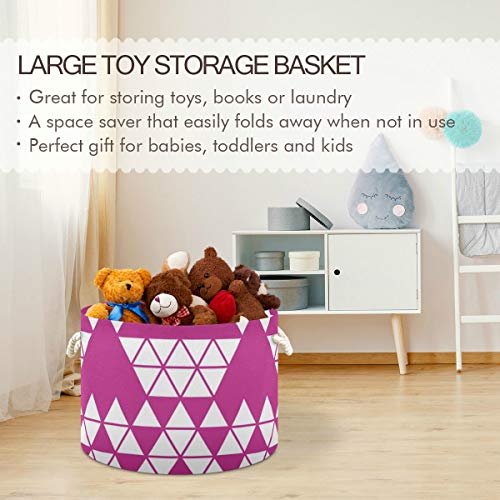 Geometry Bohemia Toy Toy Horting Round Canvas Organizador Bin Storage Bin impermeável para crianças Rapaz