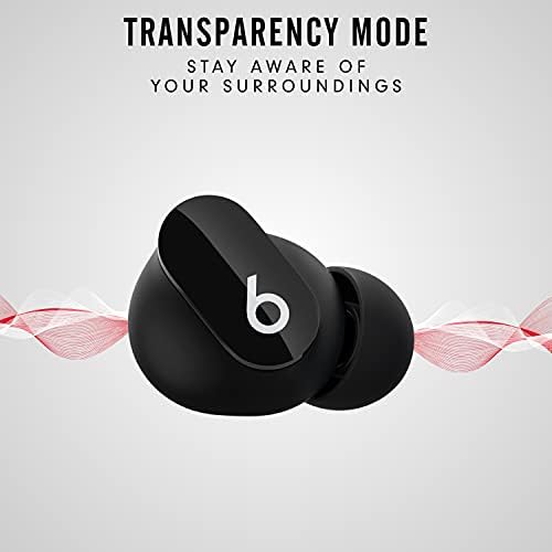 Beats Studio Buds - True Wireless Ruído cancela os fones de ouvido - compatíveis com Apple e Android, microfone embutido, classificação IPX4, fones de ouvido resistentes ao suor, fones de ouvido Bluetooth Classe 1 - preto