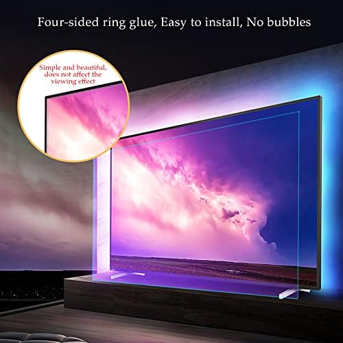 Kelunis Matte Anti -Glare TV Film Anti -Blue TV Screen Protector - Sem impressões digitais, proteção para os olhos, reutilizável