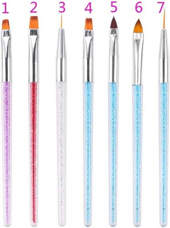 SDGH Pincel Gel Gel acrílico Desenho de caneta Pintura para Manicure Nail Art Brush para unhas caneta esculpida caneta redonda de terapia