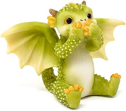 Top Collection Rex The Green Dragon - Mini Collectible Fantasy Fatuine