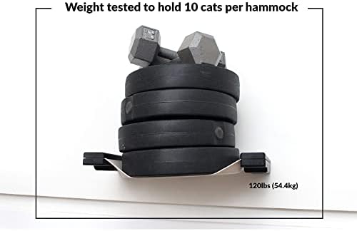 The Lounge Cat Hammock - Bambu castanha inglesa de 26 polegadas/tela natural