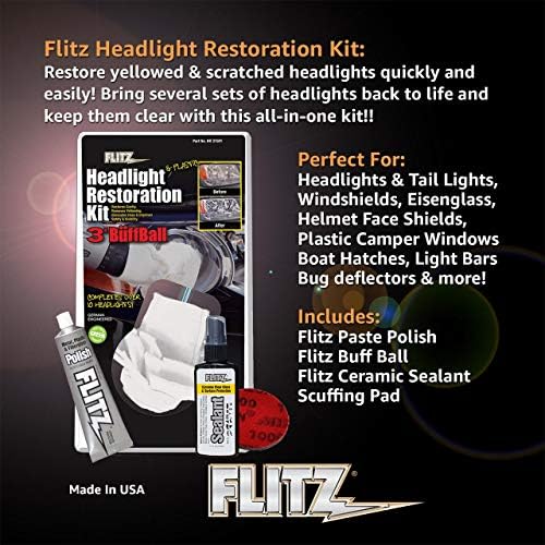 Flitz HR 31501N Farol e Restauração Plástica Deluxe Kit