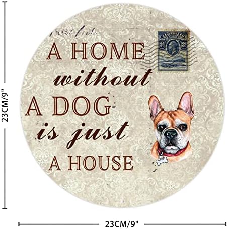 Uma casa sem cachorro é apenas uma casa engraçada de cachorro metal sinal metal com cão sarcástico dizendo