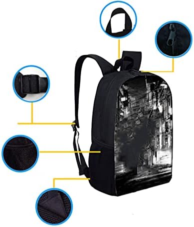 Backpack da Escola Greenpion, mochila estudantil de 3 peças, mochila de lazer multiuso, mochila de desenho animado para homens
