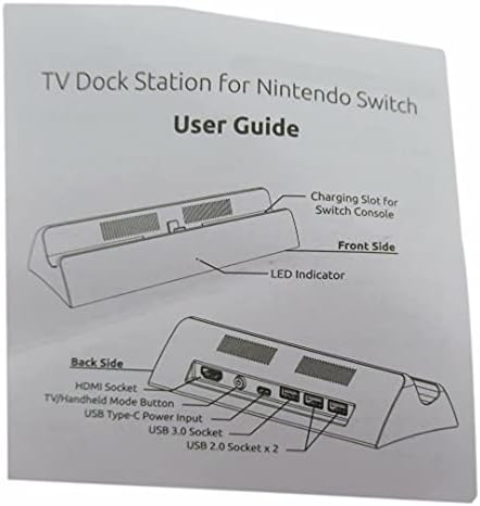 USONLINE911 Premium USB Charging Dock Station Charger para Nintendo Switch/Lite HDMI Video Converter