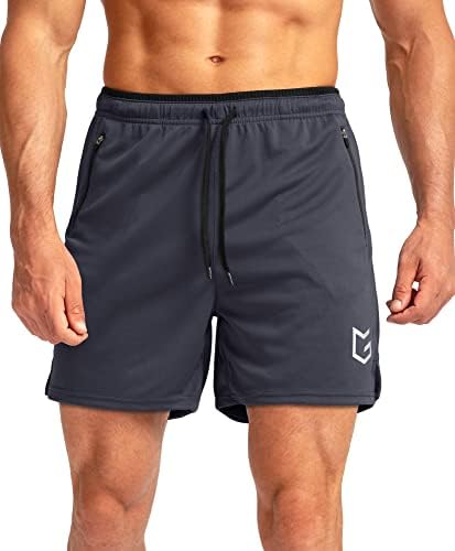 G gradual de shorts de corrida com zíper para o treino atlético de ginástica seca rápida 5 shorts para homens