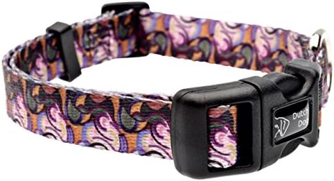 Doggyride Fashion Dog Collar, 10 por 15 polegadas, van heemskerck bild84, rosa/roxo