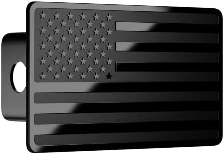ToeAsyty Trailer Hitch Tampa para receptores de 2 polegadas, capa de engate de bandeira americana heavy metal para acessórios