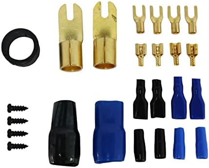 OFC 1/0 AWG Kit de instalação do amplificador 250A ANL w/titular de fusível de ouro de ouro cobre