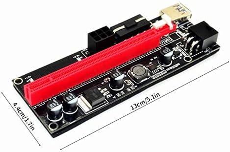 Conectores pci -e pcie riser 009 expresso 1x 4x 8x 16x Extender PCI E USB RISER 009S CARTA DE ADAPTADOR DO DOUNDO 6PIN SATA