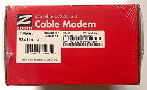 Zoom DOCSIS 3.0 Modem de cabo 5341-02-03H