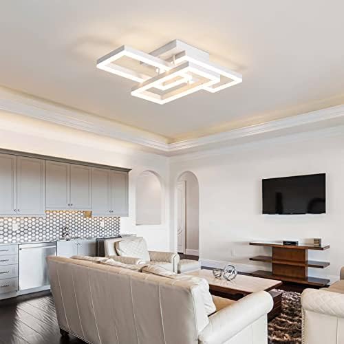 Luzes de teto LED acessórios, luz quadrada de teto moderno, luminária de teto de montagem de 100W LED, luminárias de