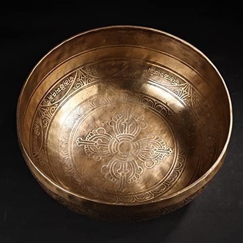 7 Coleção do Templo Tibetano Bronze Velho Bronze Seis Provérbios Provérbios Buda Bowl Buda Buda Bowl Buddhist utensils Ornamento