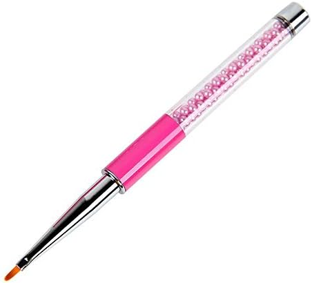 Pincéis de unha 1pcs unhas artes de pétalas pintura de flores desenho de desenho de caneta redonda de cabeça rosa pérola manicure ferramentas -