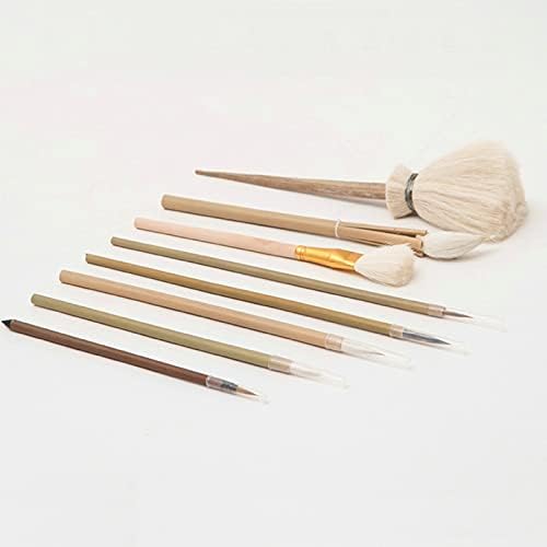 8pcs/conjunto de pincel ferramentas de cerâmica pintando pintura de gancho de gancho de gancho poeira hidratação de argila cerâmica ferramenta de polímero